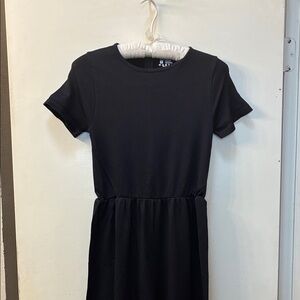 New OQQ ribbed Black Short Sleeved Wide Leg Jumpsuit.  medium